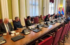 9. jul 2026. Predstavnici opozicionih poslaničkih grupa na sastanku sa delegacijom ODIHR 